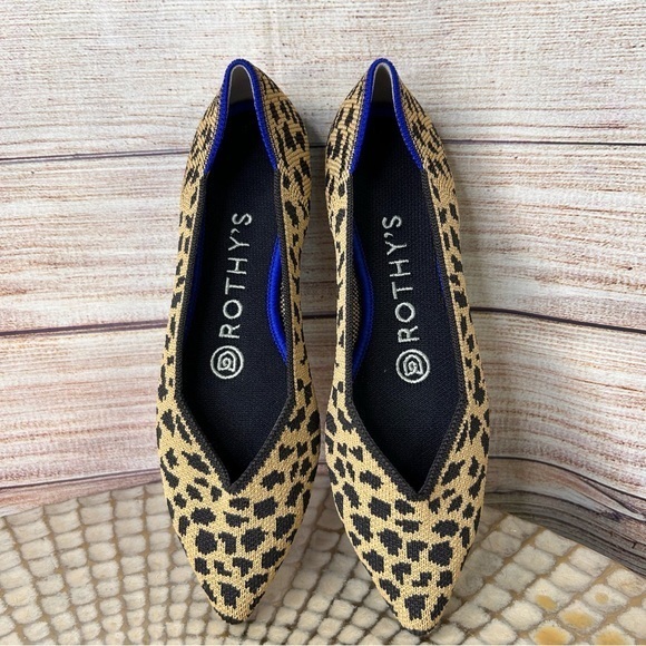 Rothy's Shoes - Rothy’s The Point Ballet Flats Women Cheetah Leopard Print Size 5